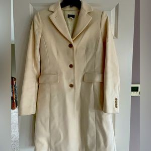 Off-white JCrew wool winter coat